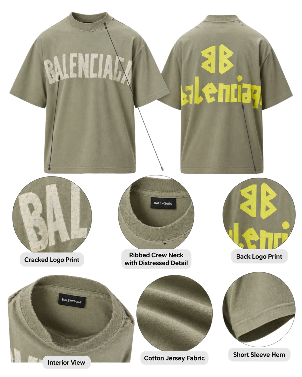 BALENCIAGA MEDIUM FIT T-SHIRT
