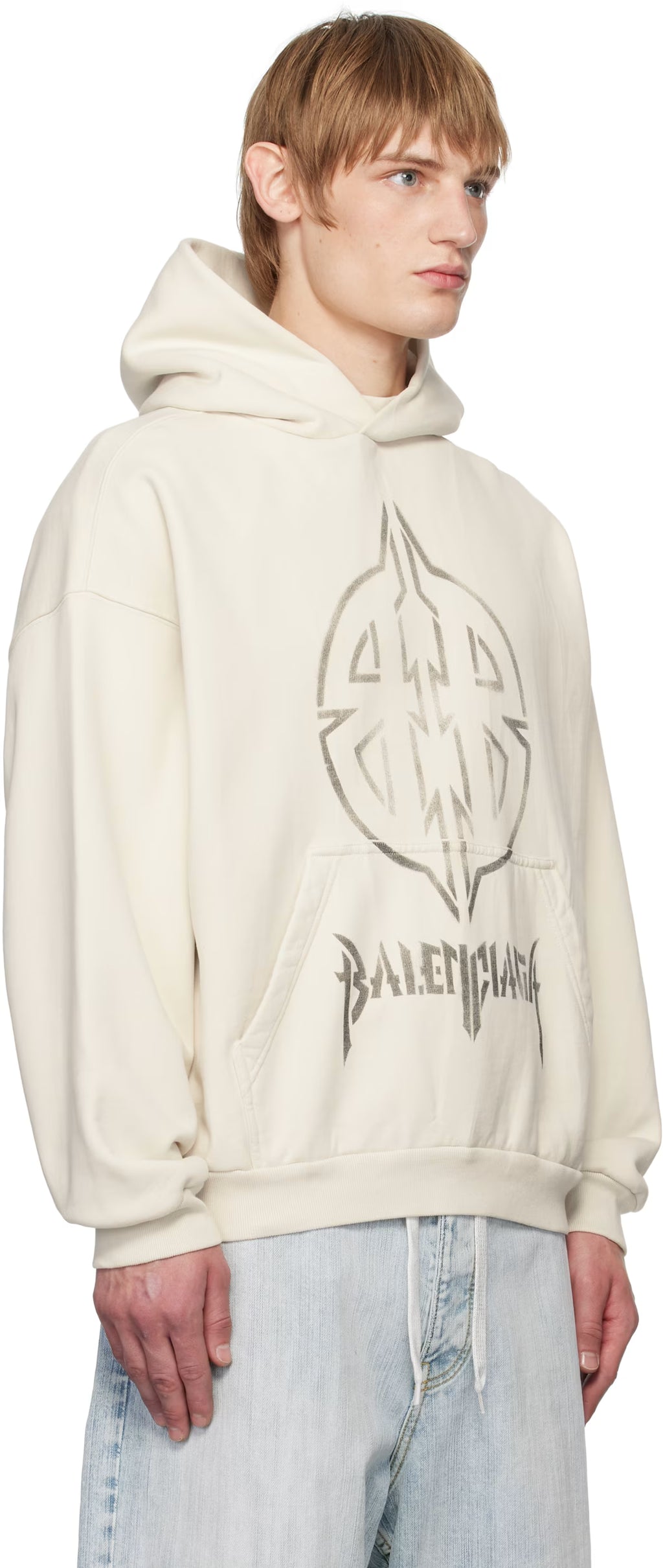 Off-White Metal BB Stencil Hoodie