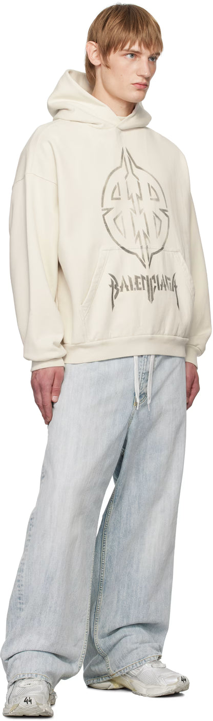 Off-White Metal BB Stencil Hoodie