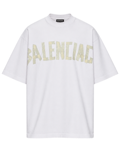 Balenciaga Off-White Tape Type T-Shirt
