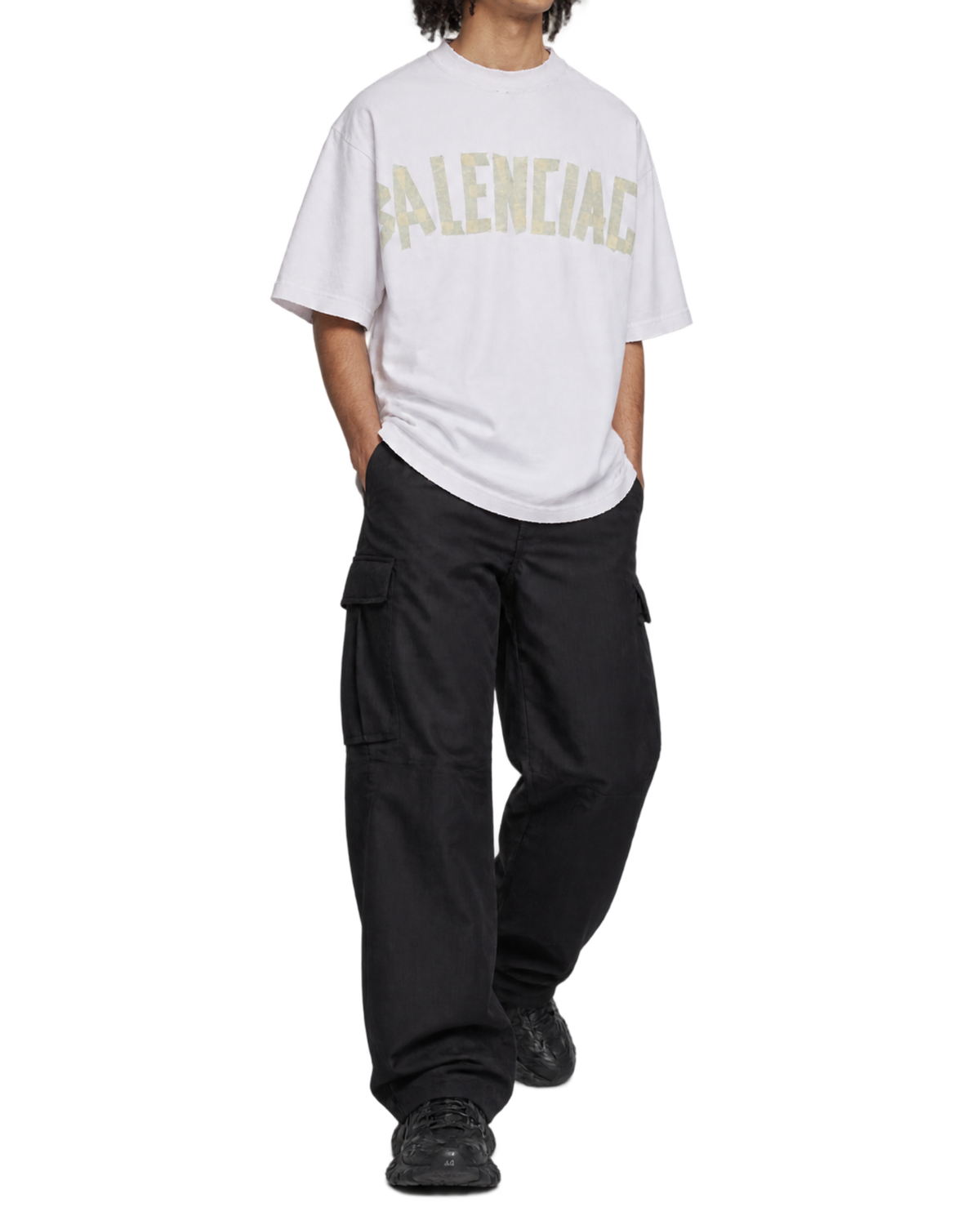 Balenciaga Off-White Tape Type T-Shirt