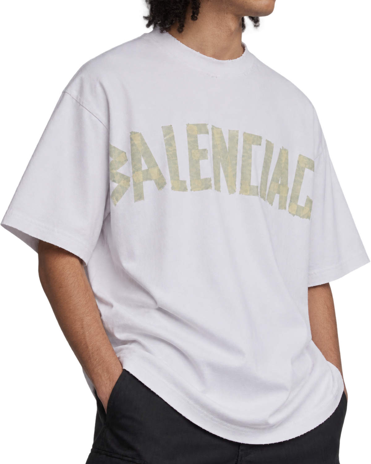 Balenciaga Off-White Tape Type T-Shirt