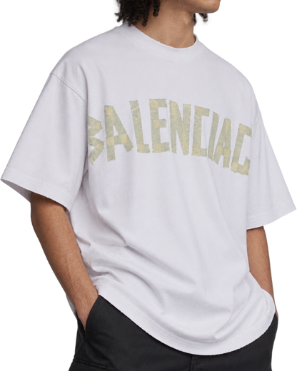 Balenciaga Off-White Tape Type T-Shirt