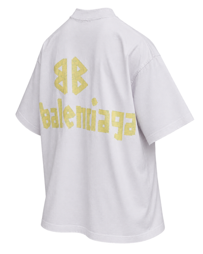 Balenciaga Off-White Tape Type T-Shirt