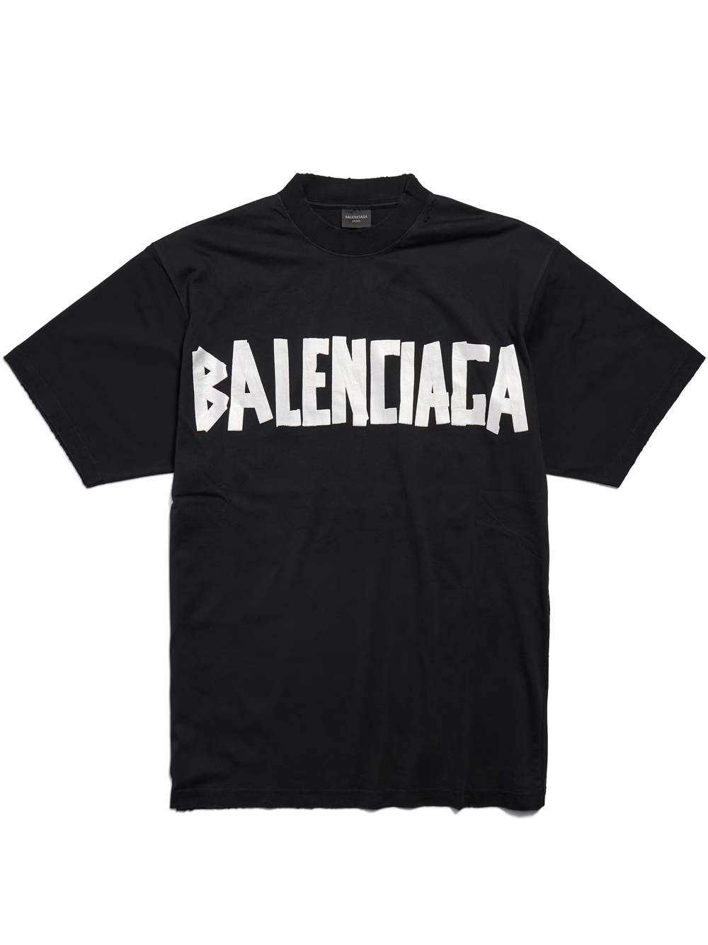 Balenciaga Taped Logo T-Shirt in Black