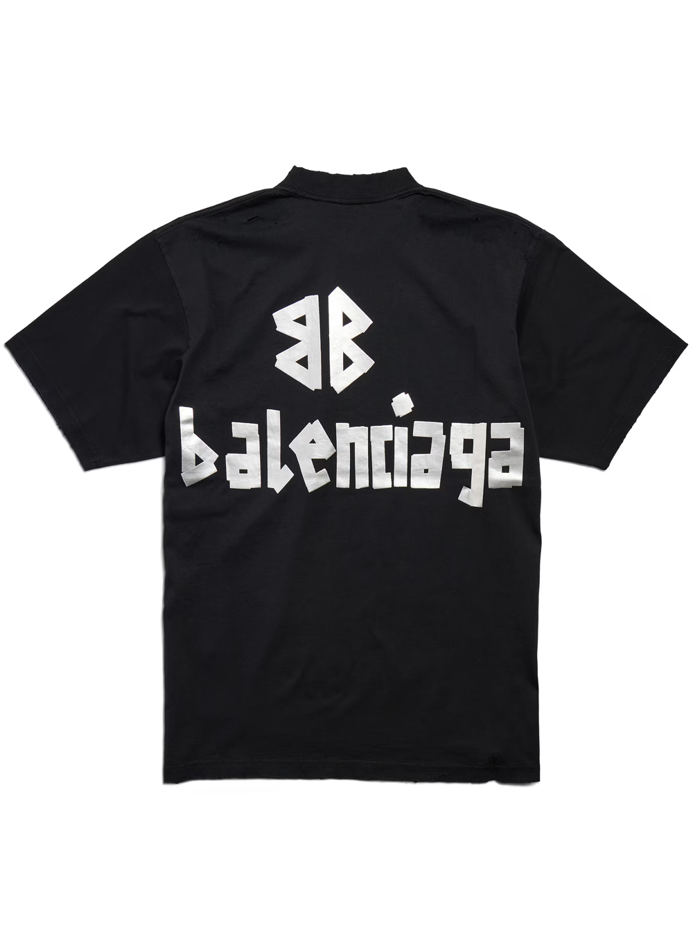 Balenciaga Taped Logo T-Shirt in Black