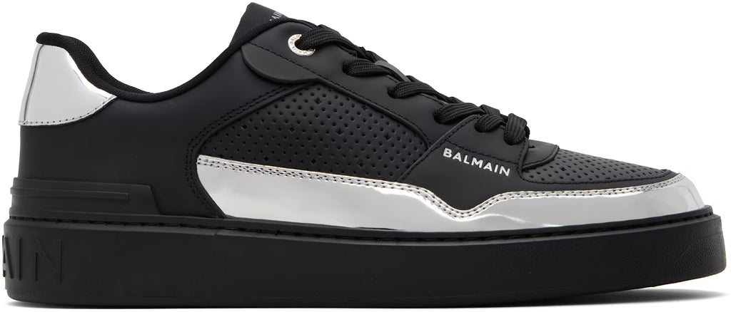 Balmain Black & Silver B-Court Flip Sneaker