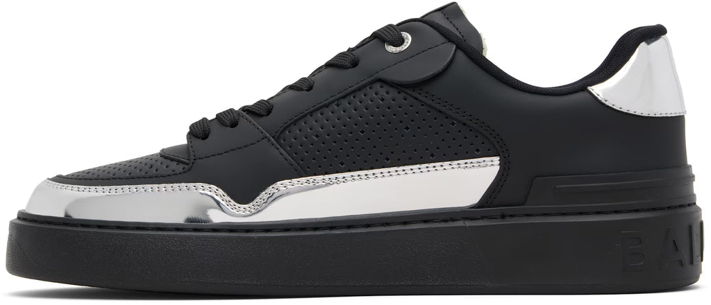 Balmain Black & Silver B-Court Flip Sneaker