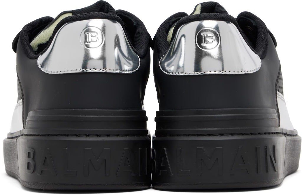 Balmain Black & Silver B-Court Flip Sneaker