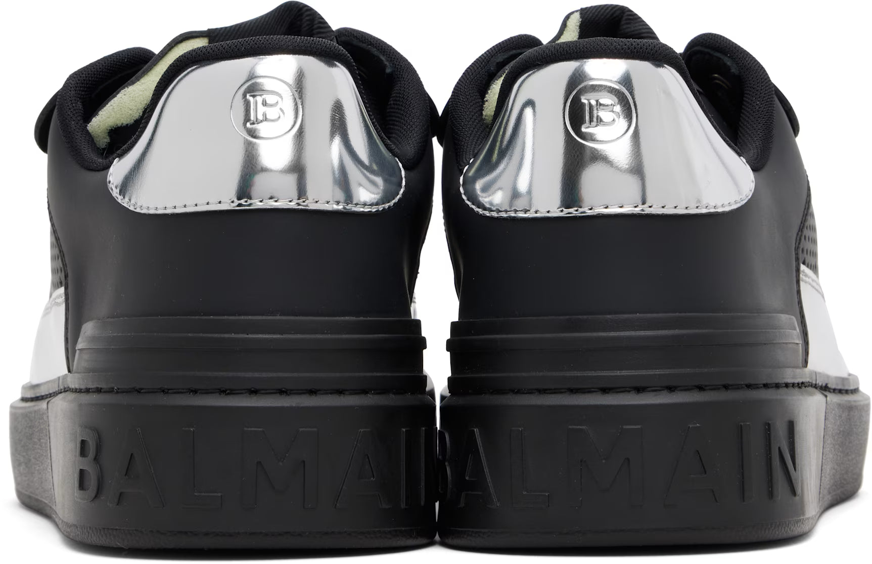 Balmain Black & Silver B-Court Flip Sneaker