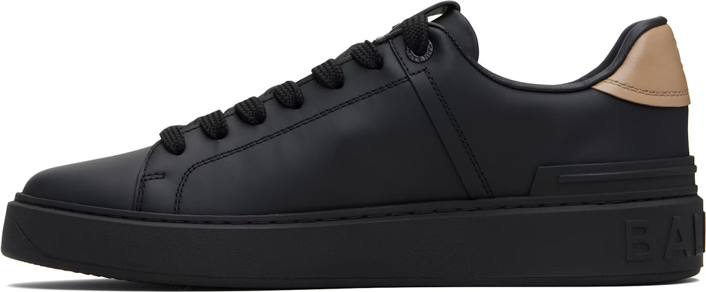 Balmain Black & Tan B-Court Sneaker