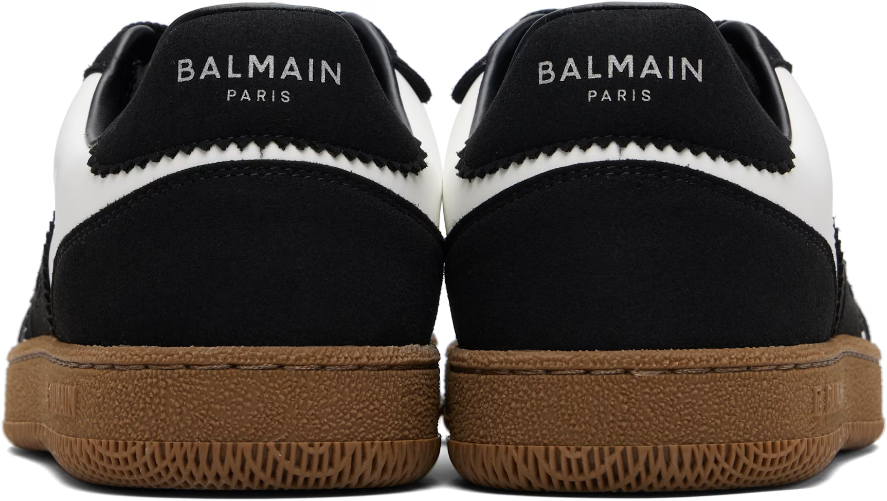 Balmain Black & White Swan Sneakers