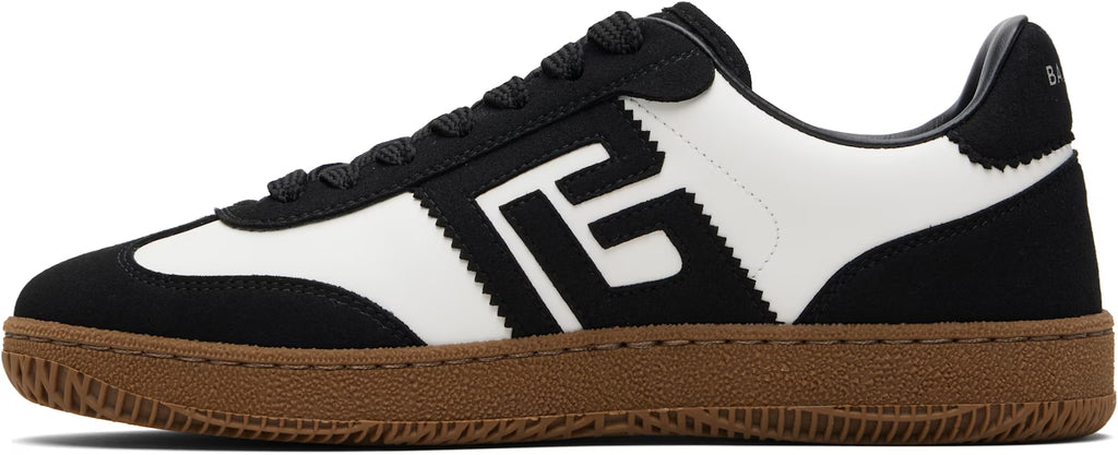 Balmain Black & White Swan Sneakers