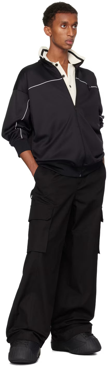 Balmain Black B-Cloud Rubberized Leather Boots