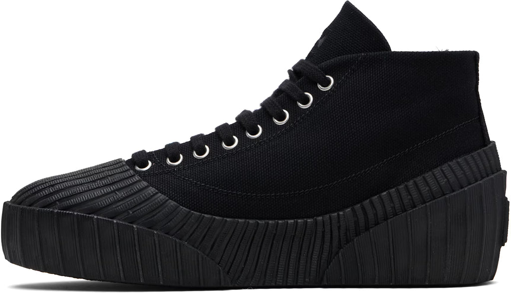 Balmain Black Riff Low Canvas Sneakers