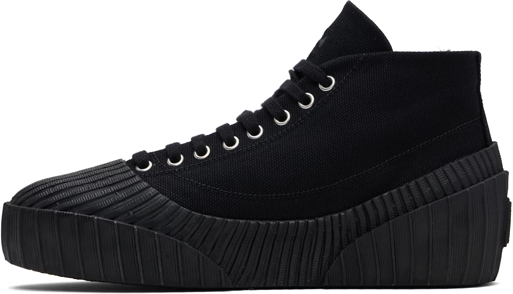 Balmain Black Riff Low Canvas Sneakers