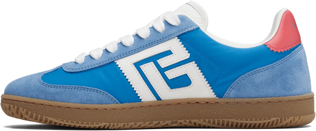 Balmain Blue Swan Suede & Nylon Sneakers