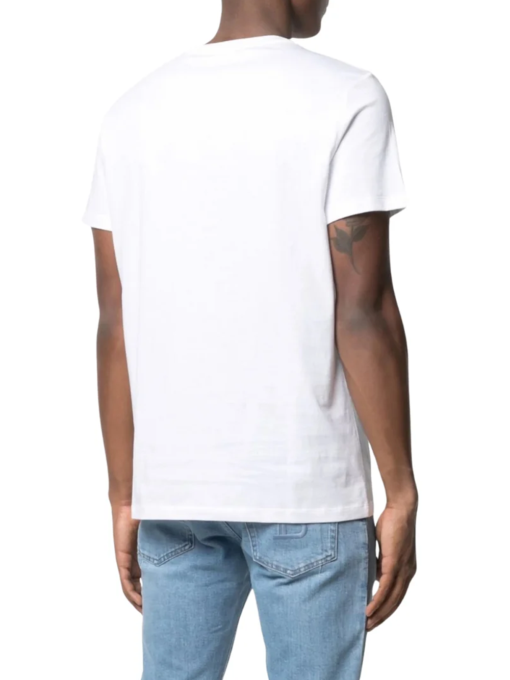 Balmain Paris Embossed Logo White T-Shirt