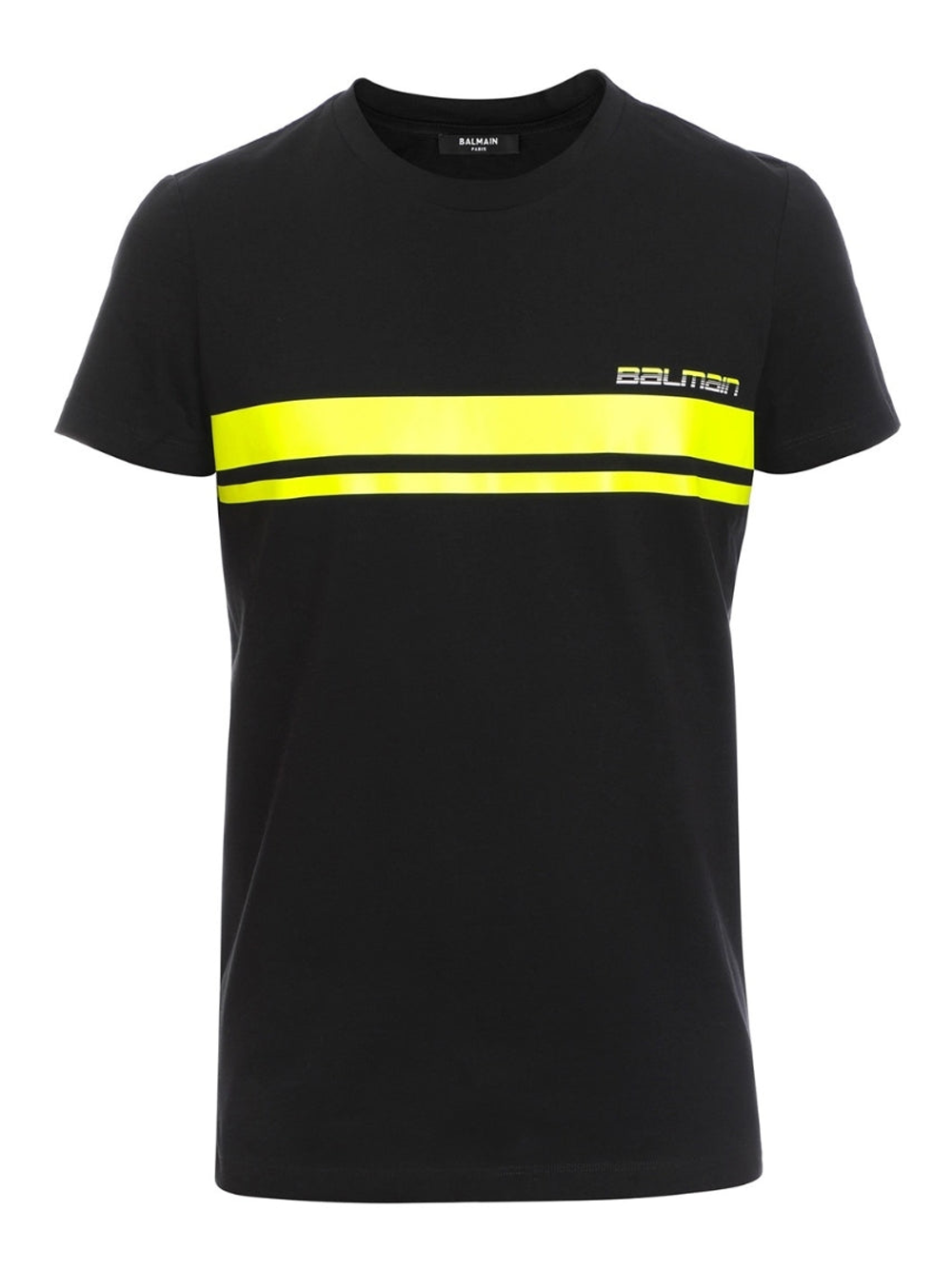 Balmain Neon Logo T-Shirt in Black