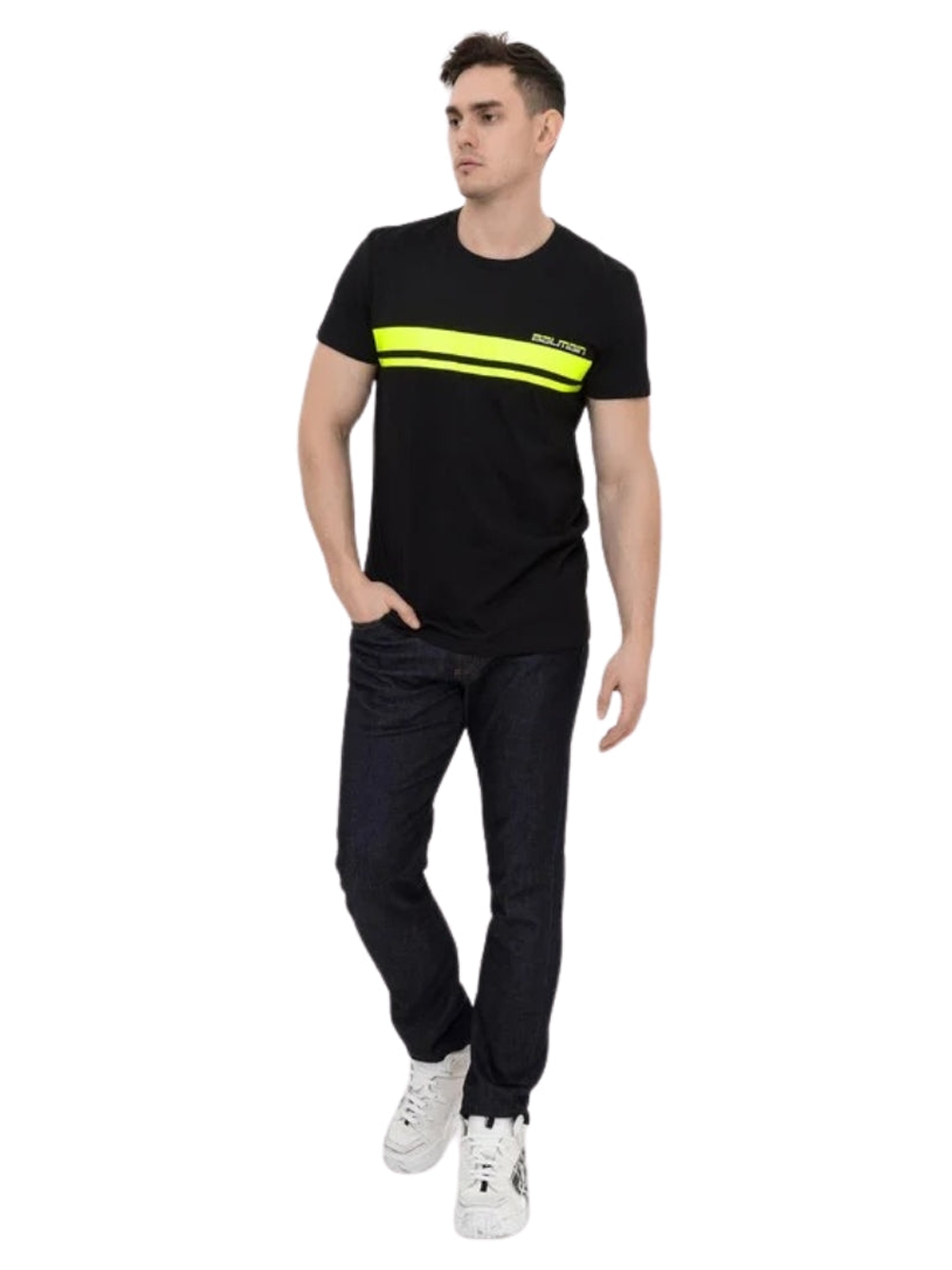 Balmain Neon Logo T-Shirt in Black