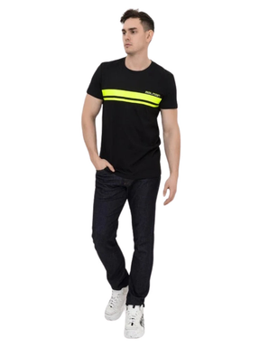 Balmain Neon Logo T-Shirt in Black