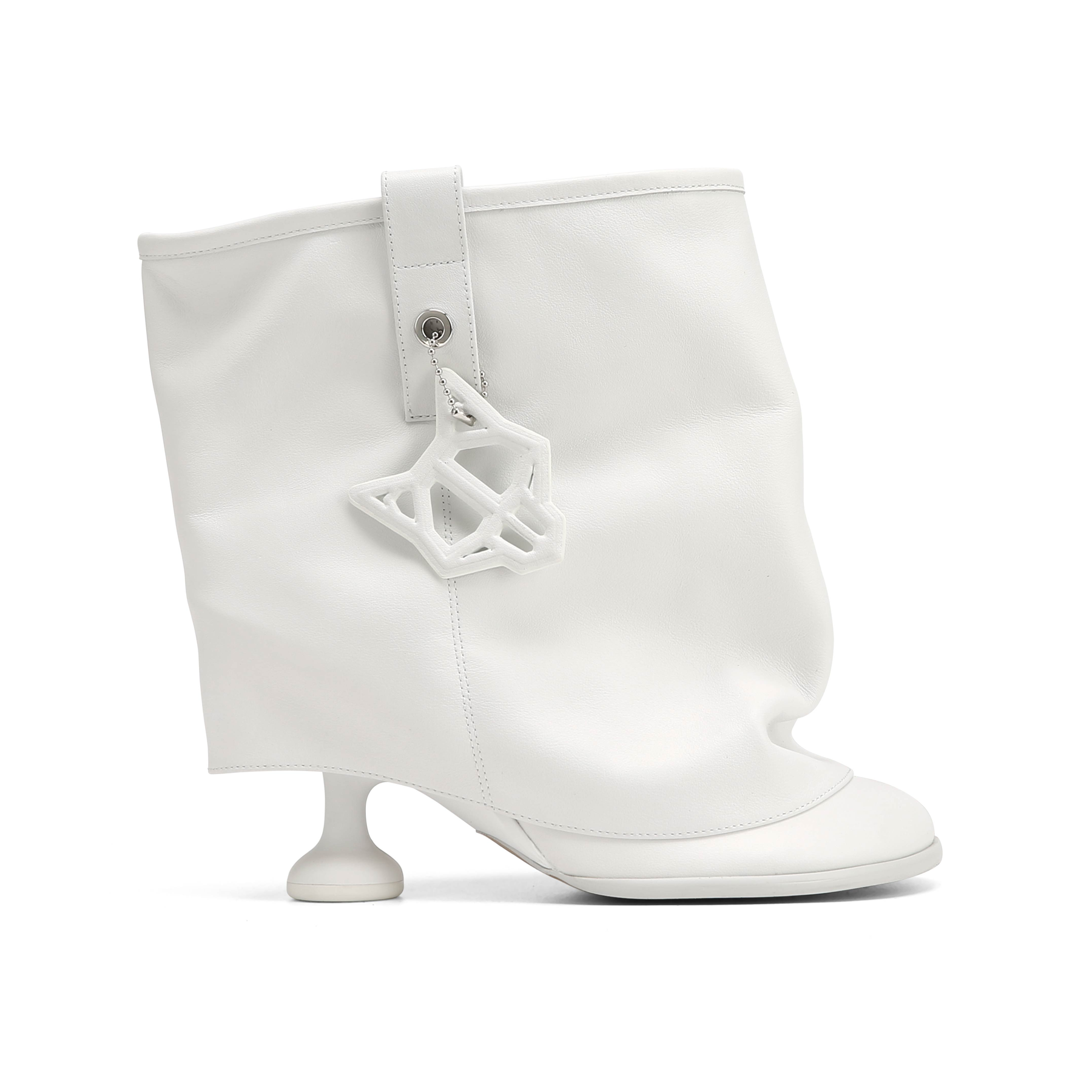 Bam White Leather