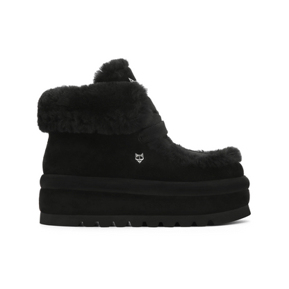Bambi Black Suede/Shearling