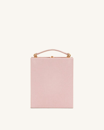 Taya Orchid Motif Book Shape Clutch Bag - Pink