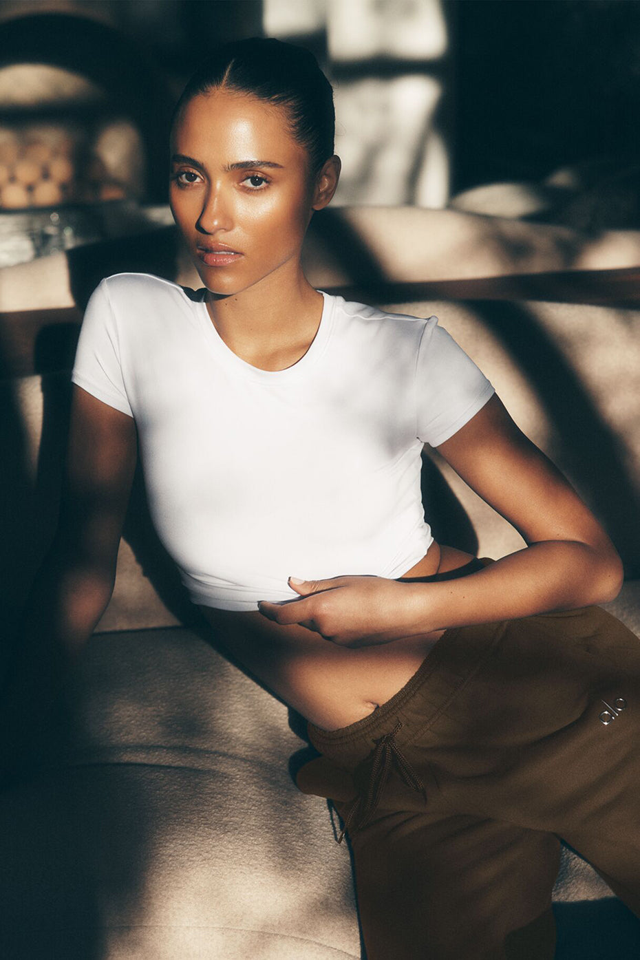 Alosoft Crop Finesse Short Sleeve