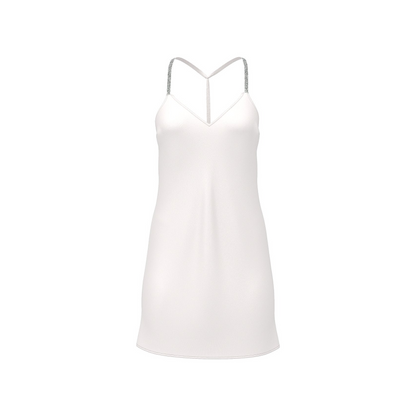 Crystal Bow Satin Mini Slip