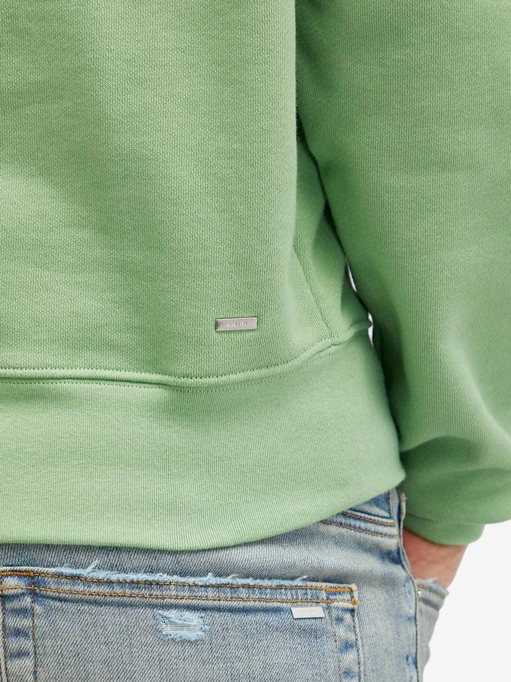 Amiri Core Logo Sweatshirt in Mineral Green