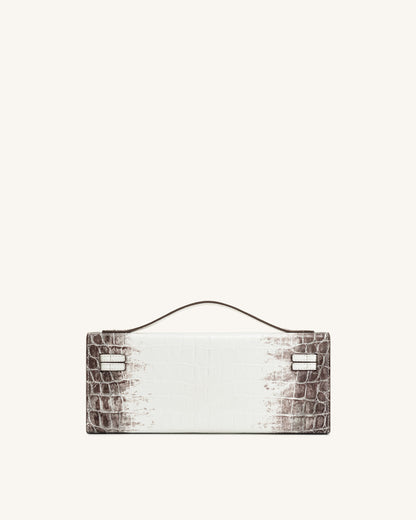 Bria Structured Top Handle Bag - Brown Canvas