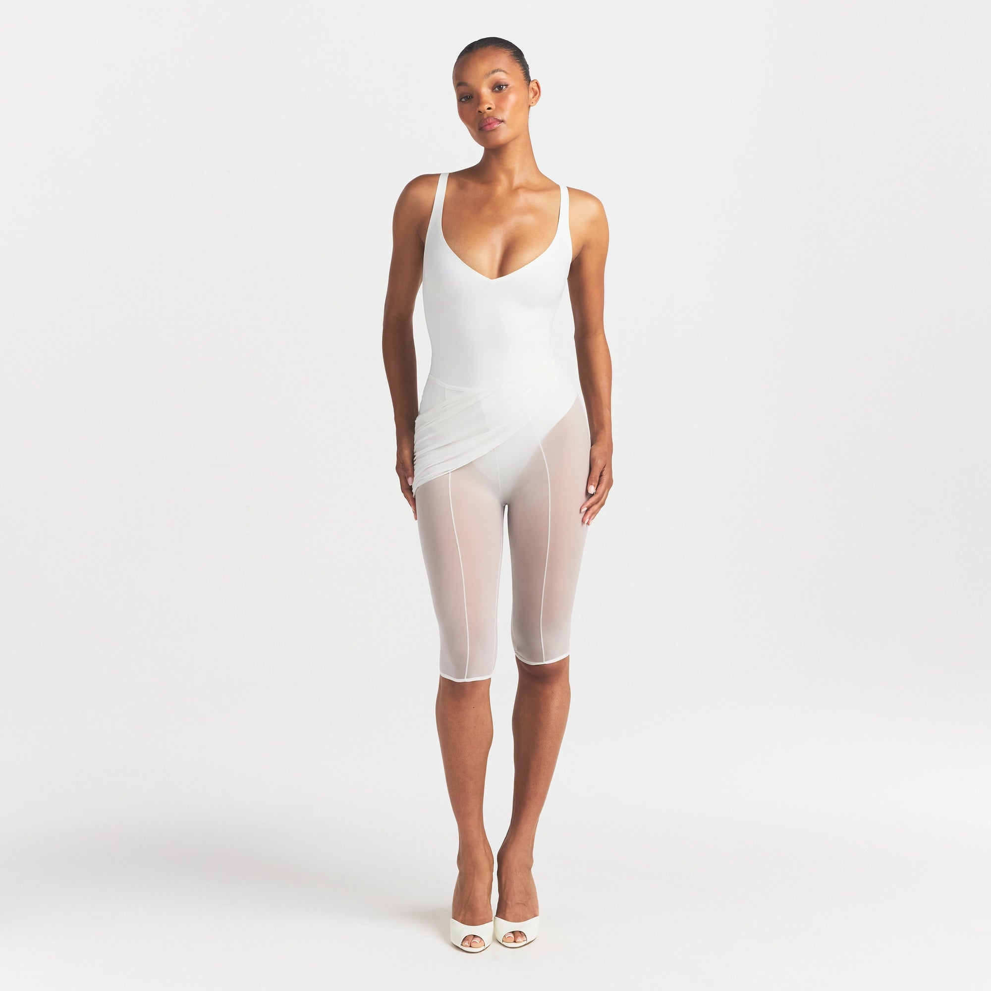 Skims Body Unlined Plunge Thong Bodysuit