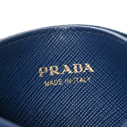 Prada Saffiano Card Case Bleuette
