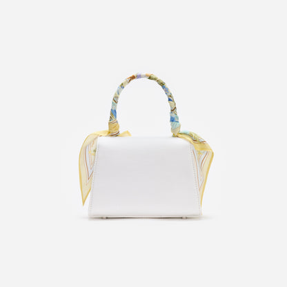 Cream Linen Yellow Floral Mini Bag
