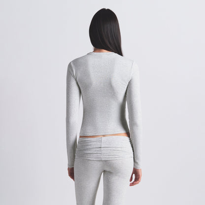 Cotton Jersey Long Sleeve T-shirt