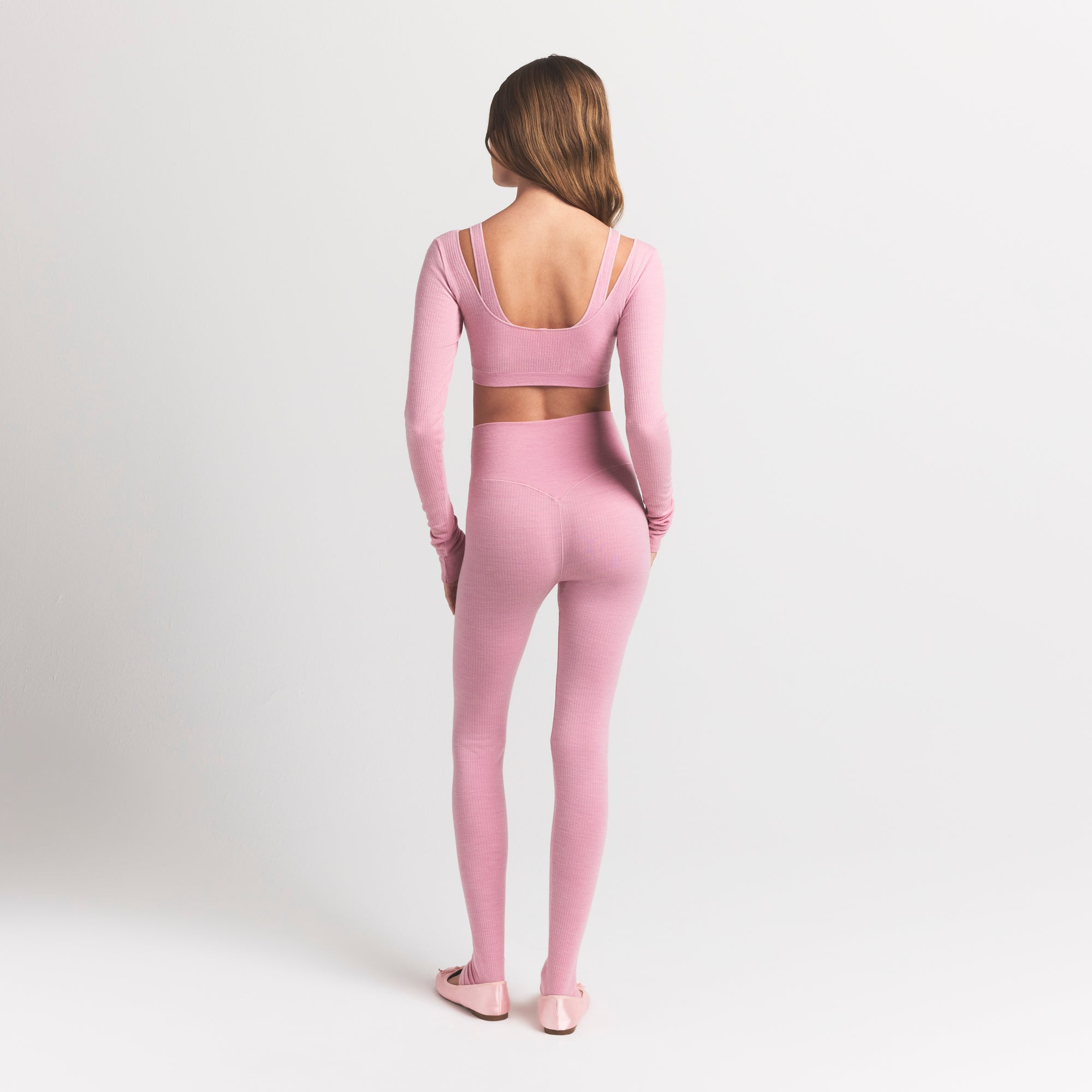 Wool Rib High-waisted Legging