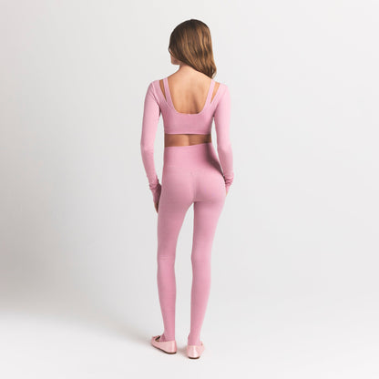 Wool Rib High-waisted Legging