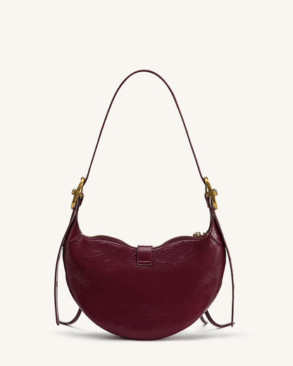 Tessa Studded Shoulder Bag - Blue Denim