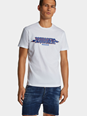 Dsquared2 White Crewneck T-Shirt with Logo Print on the Front in Cotton Man