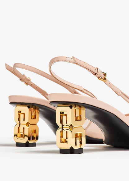 G Cube slingback pumps