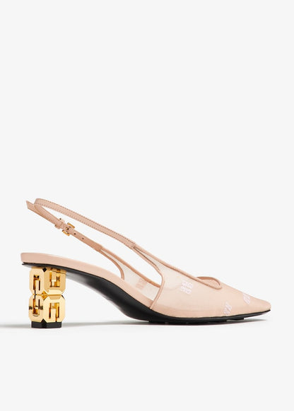 G Cube slingback pumps