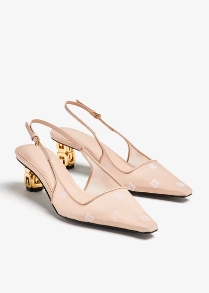 G Cube slingback pumps