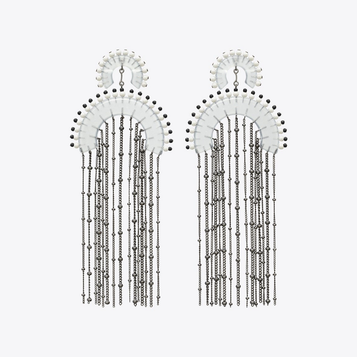 Beaded Fringe Earrings