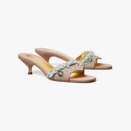 Beaded Heel Mule