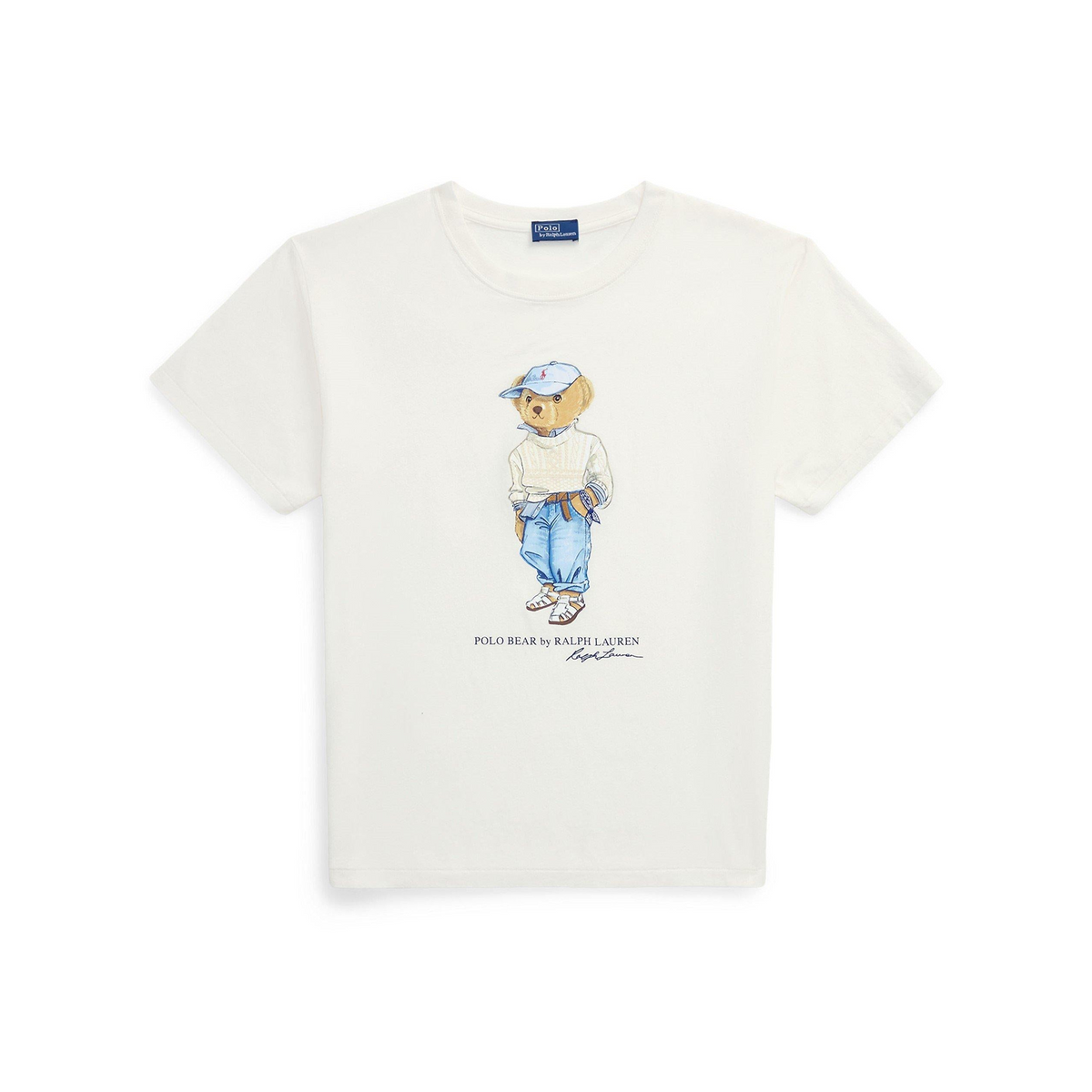 Bear Motif Embroidery T-Shirt