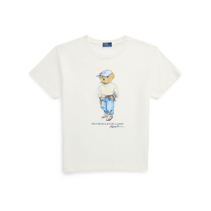 Bear Motif Embroidery T-Shirt