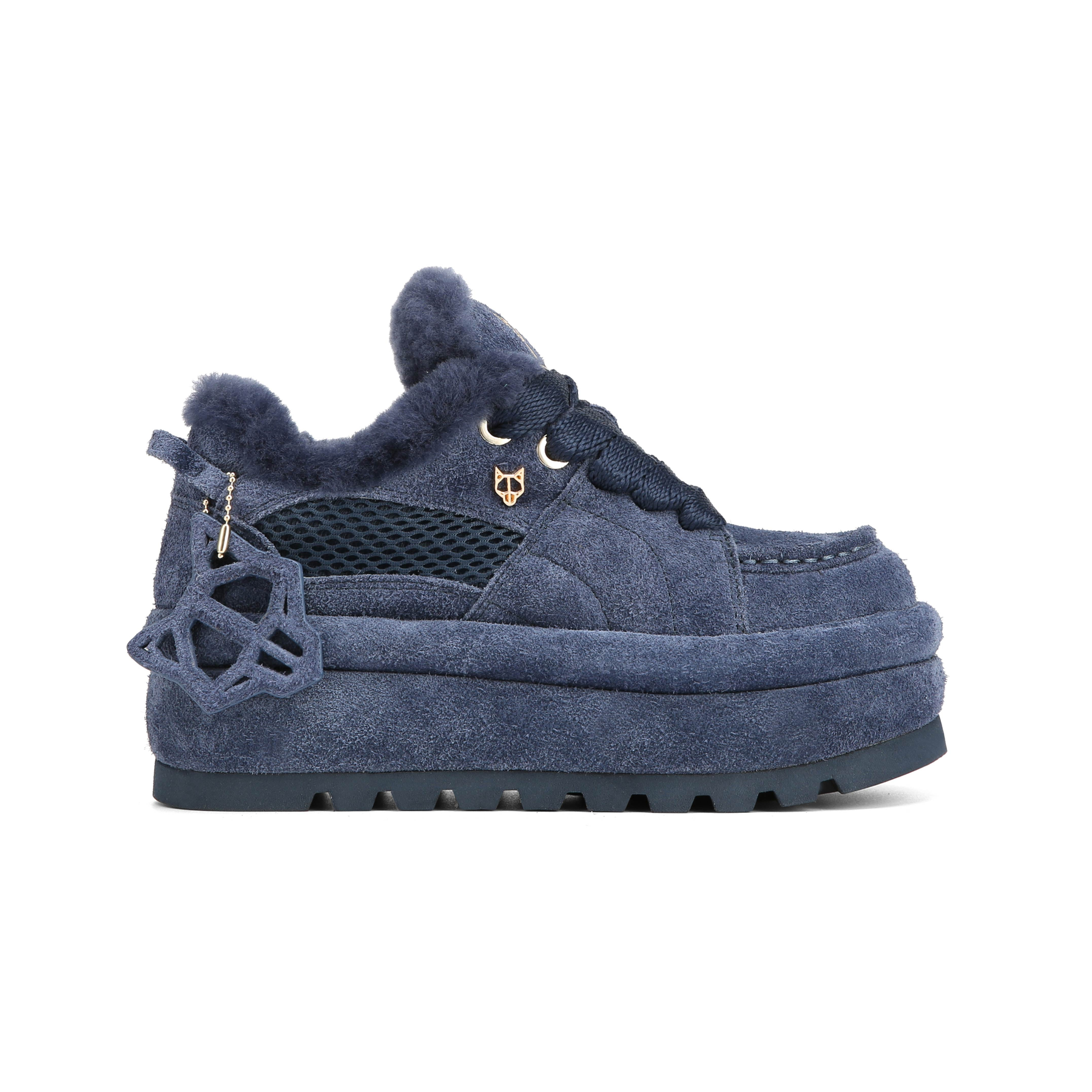 Beau Navy Suede