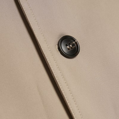 Beige Belted Trench Coat