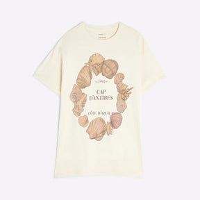Beige Circle Shell Antibes T-Shirt